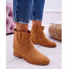 MSMG Botas de Cuña Mujer Camel Evana marrón 1 MSMG Botas de Cuña Mujer Camel Evana marrón 1