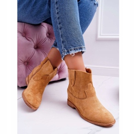 MSMG Botas de Cuña Mujer Camel Evana marrón 4