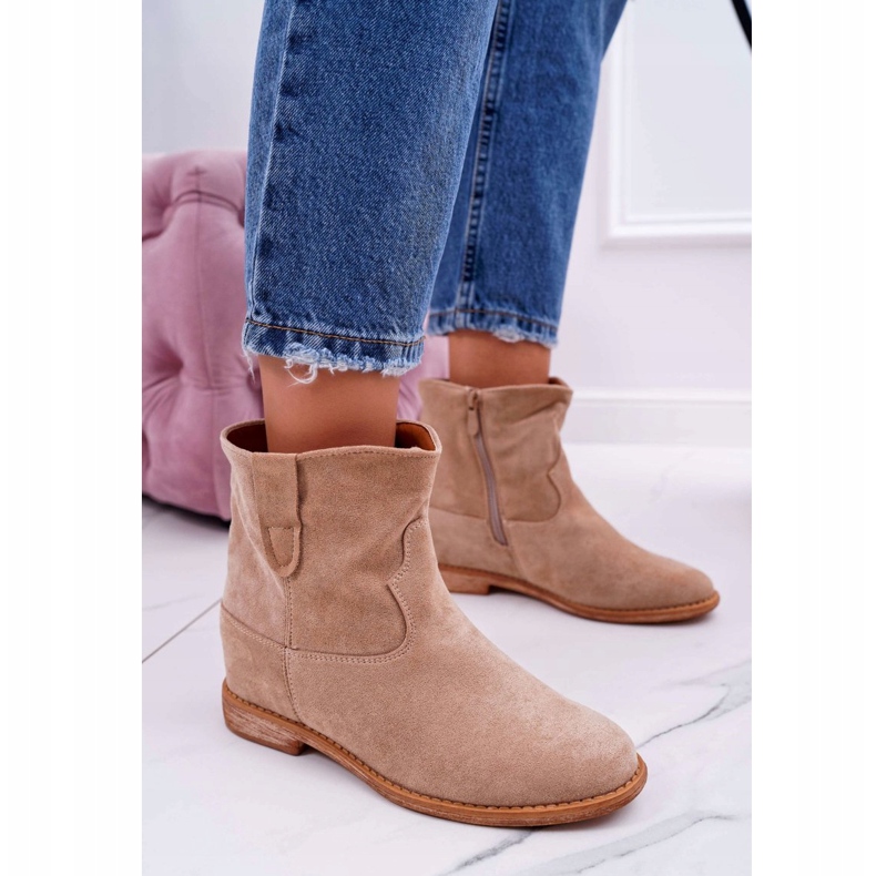 MSMG Botines Beige Mujer Evana 1 MSMG Botines Beige Mujer Evana 1
