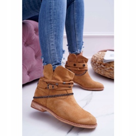 MSMG Botines de Mujer A3705 Camel Lucky marrón 1