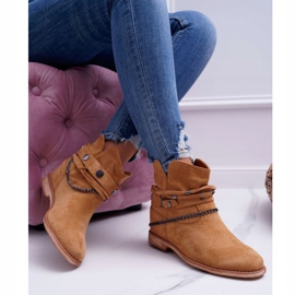 MSMG Botines de Mujer A3705 Camel Lucky marrón 2