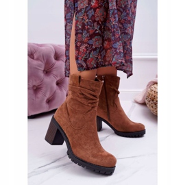 FB2 Botas De Mujer Con Tacón Ante Camel Celma marrón 1 FB2 Botas De Mujer Con Tacón Ante Camel Celma marrón 1