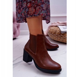 Botas De Mujer Con Tacón Alto Marrón Ergost 3
