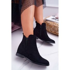 BUGO Botas de Mujer con Cuña de Ante Negro Tema 1