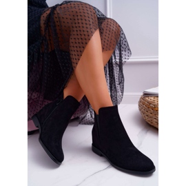 BUGO Botas de Mujer con Cuña de Ante Negro Tema 2