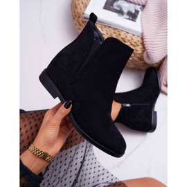 BUGO Botas de Mujer con Cuña de Ante Negro Tema 5