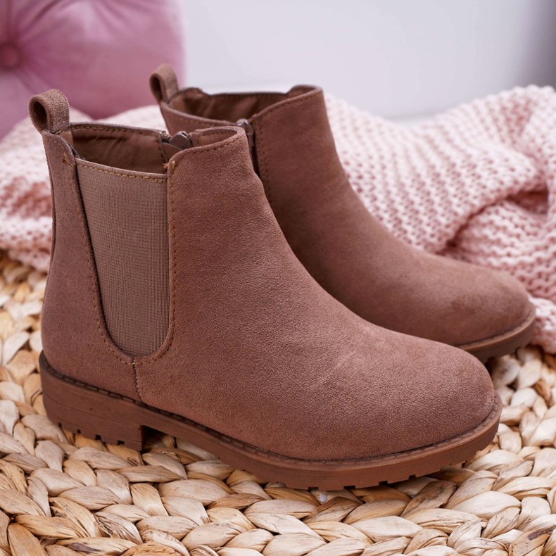 POPA Botas para niños con Tacón Plano Khaki Mergolo caqui 2 POPA Botas para niños con Tacón Plano Khaki Mergolo caqui 2