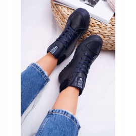 Zapatillas de Mujer Big Star High Warm Navy EE274147 azul marino 5
