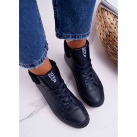 Zapatillas de Mujer Big Star High Warm Navy EE274147 azul marino 3