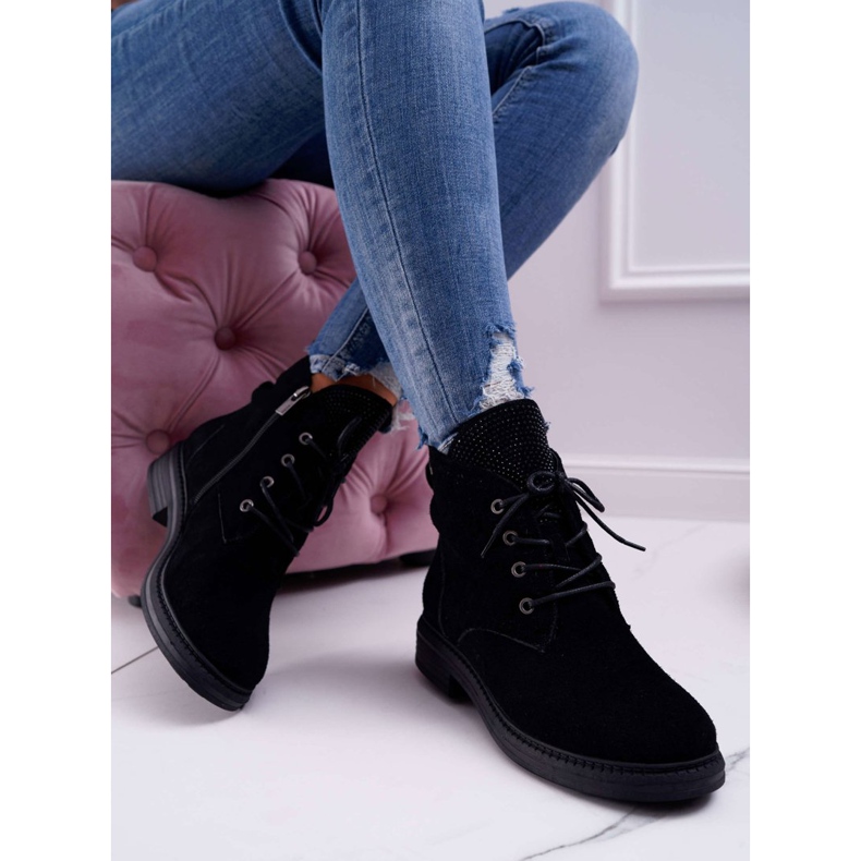 Botas de Mujer Workers Big Star Leather Negras EE274508 negro 2 Botas de Mujer Workers Big Star Leather Negras EE274508 negro 2