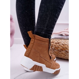 Zapatos Deportivos De Mujer Big Star High Camel EE274224 marrón 5