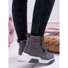 Zapatos Deportivos Mujer Big Star High Gris EE274222 3