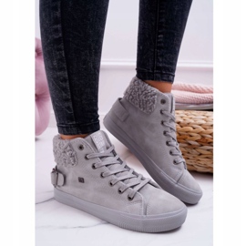 Zapatillas de Mujer Big Star High Warm Grey EE274079 gris 4