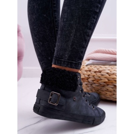 Zapatillas de Mujer Big Star High Warm Black EE274080 negro 3