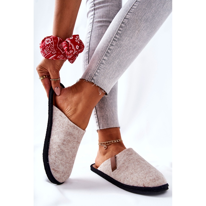 Pantuflas de Casa Mujer Big Star Beige D267862A 2