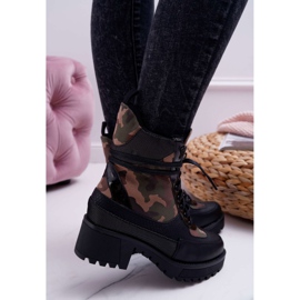 SEA Botas altas de mujer Camo negro Trapery Nemtere 3