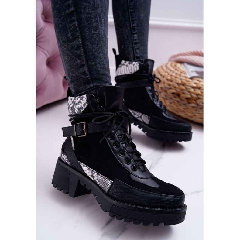SEA Botas Altas Mujer Serpiente Negra Nemtere negro 1