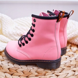 FRROCK Botas de abrigo para niños con cremallera, gabby rosa fosforescente rosado 3