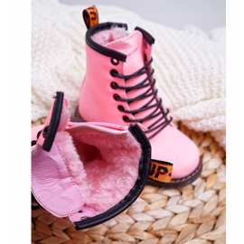 FRROCK Botas de abrigo para niños con cremallera, gabby rosa fosforescente rosado 4