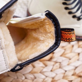 FRROCK Botas de abrigo para niños con cremallera, gabby blanco fosforescente 4