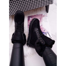 BUGO Botas Altas de Mujer con Piel Negra Glamiso negro 4