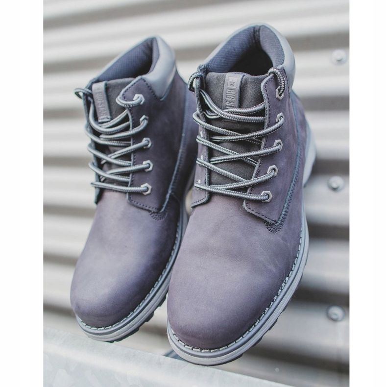 Botas Senderismo Hombre Piel Big Star Negra EE174228 negro 1 Botas Senderismo Hombre Piel Big Star Negra EE174228 negro 1