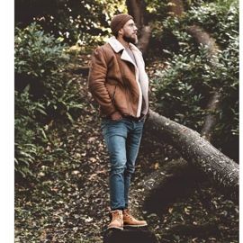 Botas de cuero para hombre Big Star Camel EE174227 marrón 2