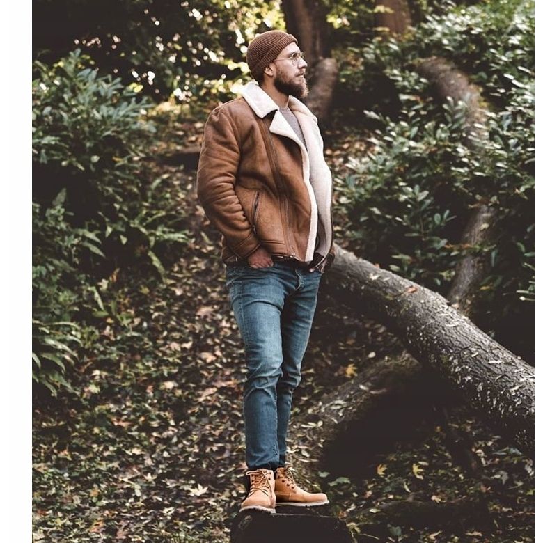 Botas de cuero para hombre Big Star Camel EE174227 marrón 2