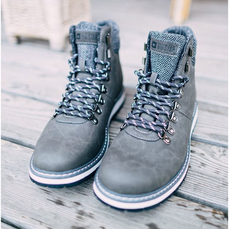 Botas de Hombre Trappers Big Star Grey EE174405 gris 1 Botas de Hombre Trappers Big Star Grey EE174405 gris 1