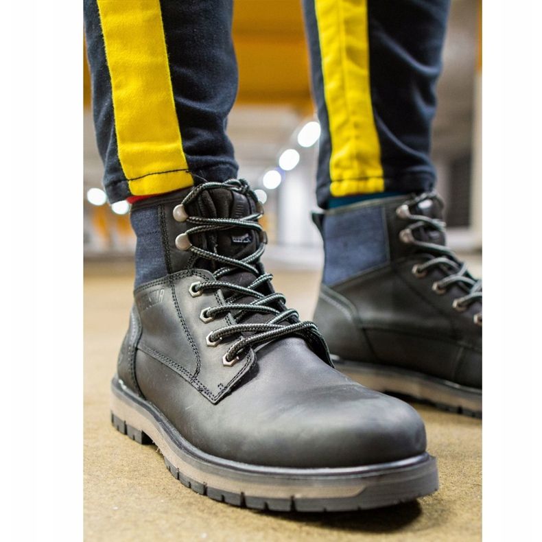 Botas Senderismo Hombre Piel Big Star Negra EE174267 negro 1