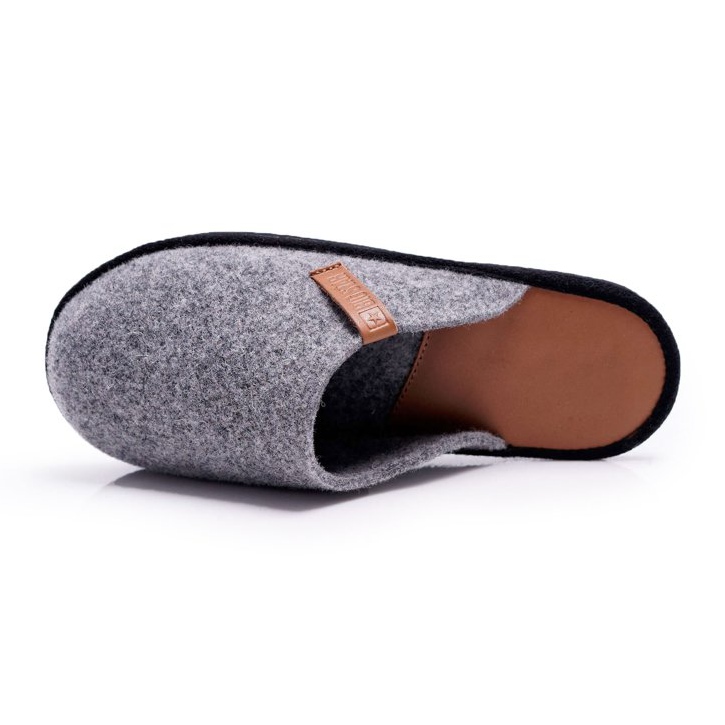 Pantuflas de casa para hombre Big Star Grey D167177A gris 2
