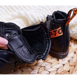 FRROCK Botas cálidas juveniles para niños con cremallera Black Goopy negro 4