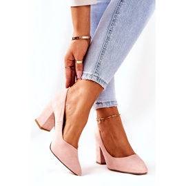SEA De Mujer Zapatos De Salón Con Tacón Ante Beige Florena 3