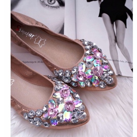 PS1 Bailarinas de Mujer con Piedras Cristal de Oro Rosa rosado 2