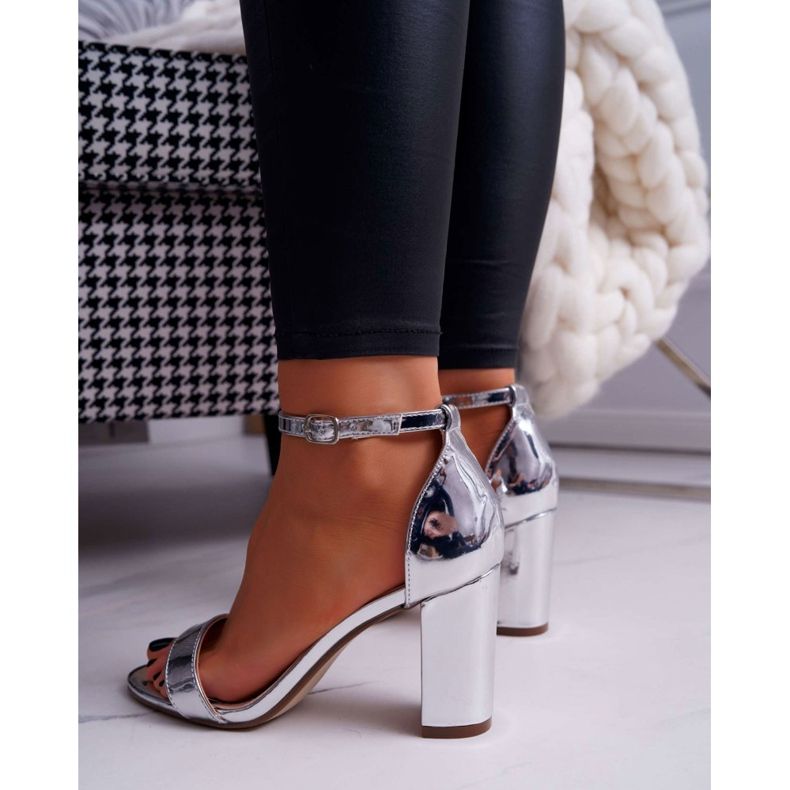 FRID Sandalias De Mujer Con Tacón Plata Huran gris 2 FRID Sandalias De Mujer Con Tacón Plata Huran gris 2