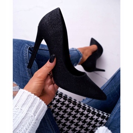PS1 Tacones altos de mujer Glitter Black Vivien negro 5