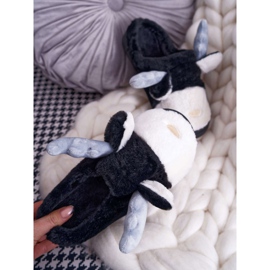 FRID Pantuflas de Mujer con Piel Reno Negro Deff 2