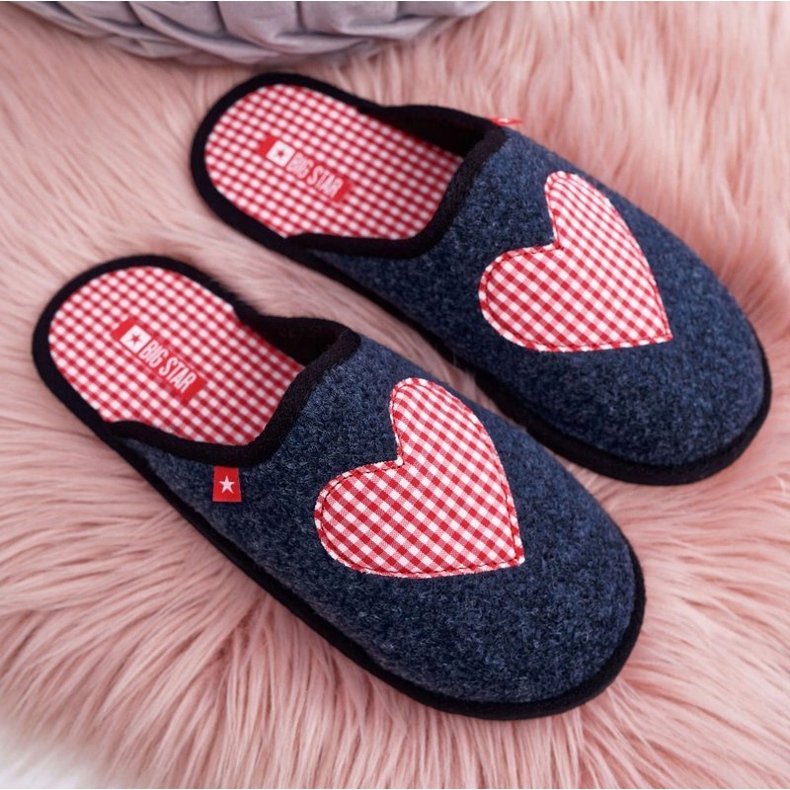 Pantuflas de Casa Mujer Big Star Azul Marino D267800A 1