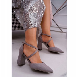 PS1 Zapatos de salón con tacón para mujer en Spitz Grey Future gris 1 PS1 Zapatos de salón con tacón para mujer en Spitz Grey Future gris 1