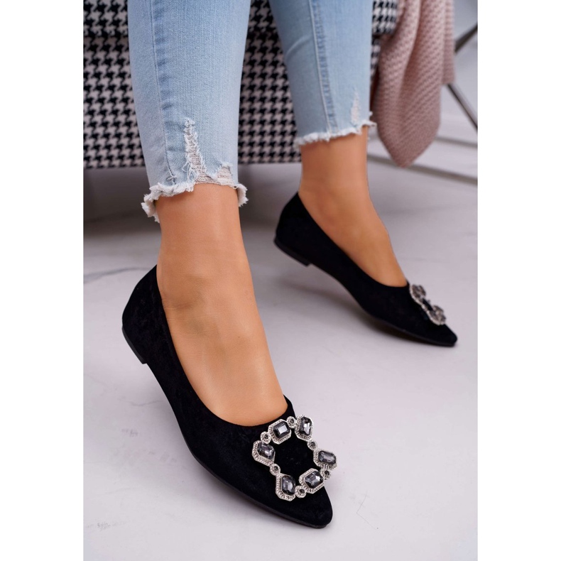 SEA Bailarinas de mujer con piedras Black Divine negro 1