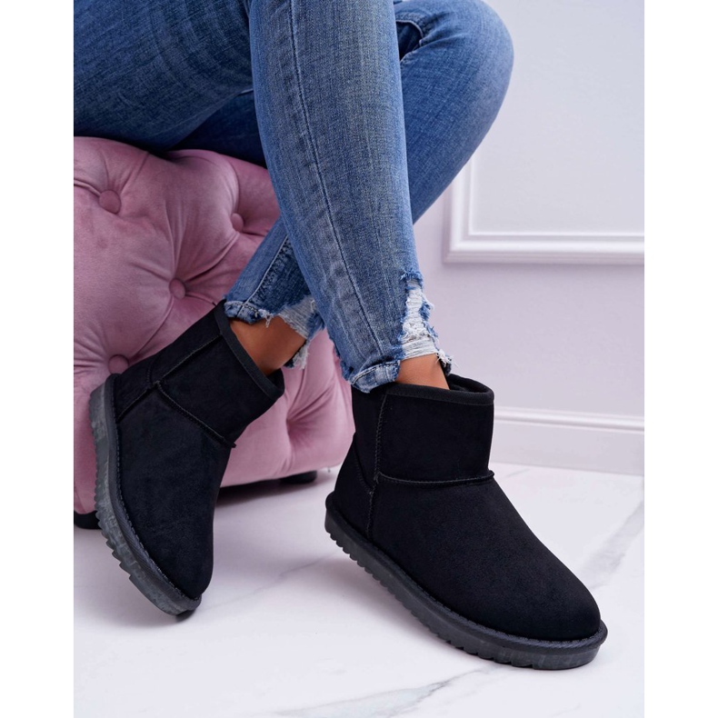 FRJ Botas de nieve cálidas Borneo negras para mujer negro 1