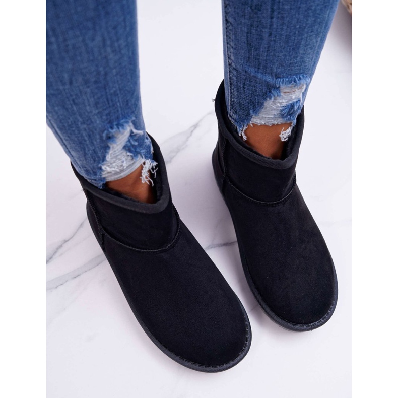 FRJ Botas de nieve cálidas Borneo negras para mujer negro 2