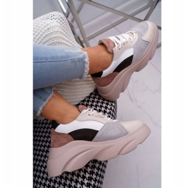 SEA Zapatillas Deportivas Mujer Suela Gruesa Beige Cardamon 5
