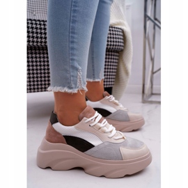 SEA Zapatillas Deportivas Mujer Suela Gruesa Beige Cardamon 6