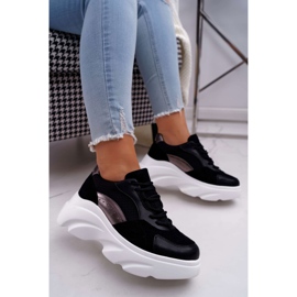 SEA Zapatillas Deportivas Mujer Suela Gruesa Cardamon Negro 1