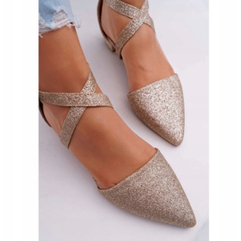 PS1 Bailarinas con purpurina para mujer en Spitz Gold Vontare dorado 5