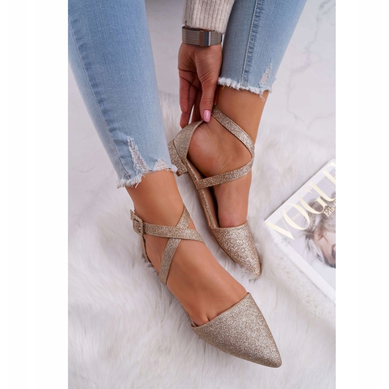 PS1 Bailarinas con purpurina para mujer en Spitz Gold Vontare dorado 2 PS1 Bailarinas con purpurina para mujer en Spitz Gold Vontare dorado 2