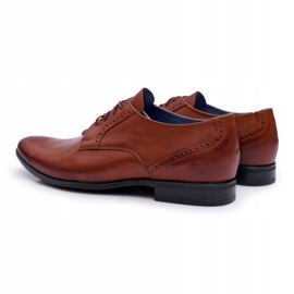 Zapatos Brogues para hombre de cuero elegante Bednarek Brown Herod marrón 5