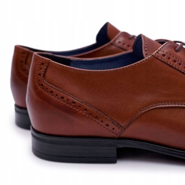 Zapatos Brogues para hombre de cuero elegante Bednarek Brown Herod marrón 6