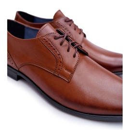 Zapatos Brogues para hombre de cuero elegante Bednarek Brown Herod marrón 7